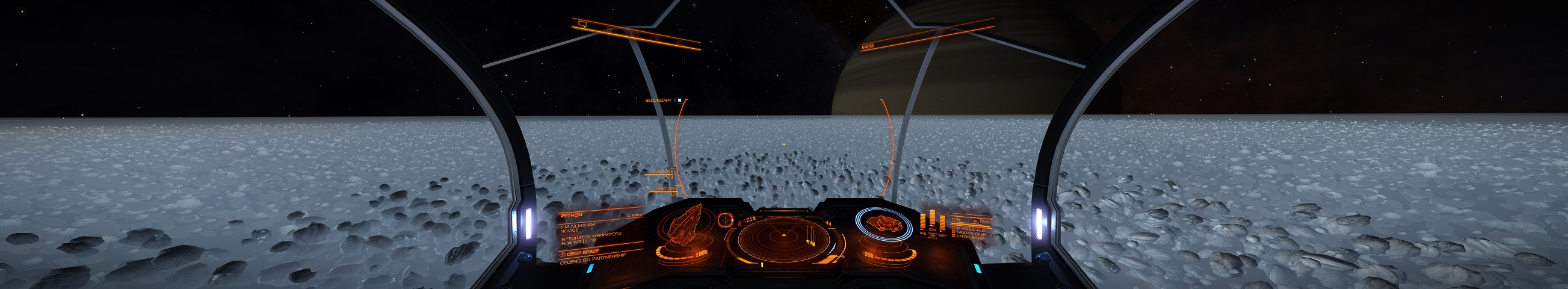 Blick auf einen Eisring im System von Celeng Gu
